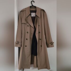 London Fog Men Tan Trench Coat Size 42Reg